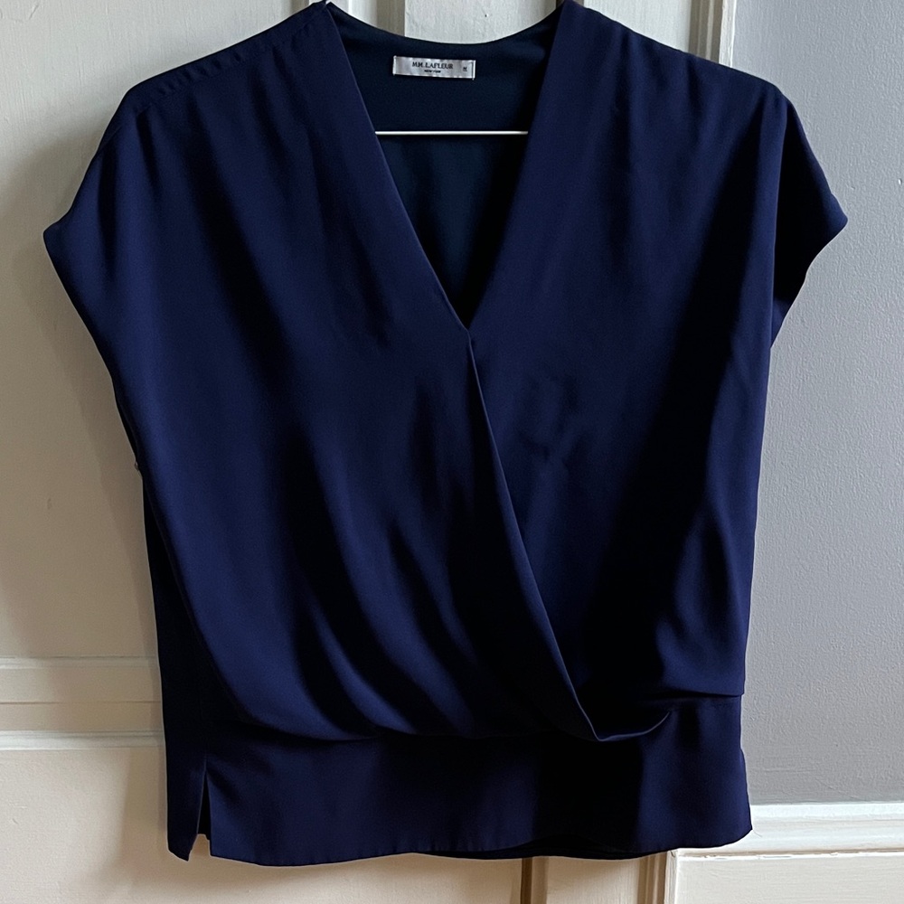Mm Lafleur Antonia blue top M